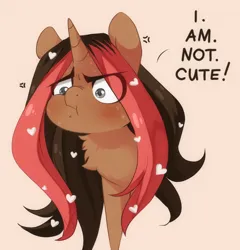 Size: 694x723 | Tagged: safe, artist:loyaldis, derpibooru import, oc, unofficial characters only, unicorn, blushing, chest fluff, i'm not cute, image, png, solo