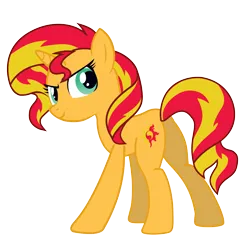 Size: 3333x3333 | Tagged: safe, artist:ispincharles, derpibooru import, sunset shimmer, pony, unicorn, female, image, mare, png, simple background, solo, transparent background, vector