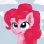 Size: 1024x1024 | Tagged: safe, artist:thisponydoesnotexist, derpibooru import, machine learning generated, part of a set, pinkie pie, earth pony, pony, bust, cloud, cute, female, happy, image, png, portrait, redraw, simple background, solo