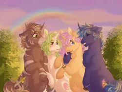 Size: 2850x2141 | Tagged: safe, artist:roselord, derpibooru import, oc, unofficial characters only, earth pony, pegasus, pony, unicorn, chest fluff, commission, community related, fluffy, image, png