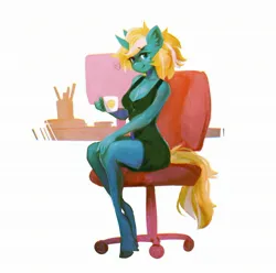 Size: 2048x2032 | Tagged: safe, artist:dearmary, derpibooru import, oc, oc:maple parapet, unofficial characters only, anthro, unguligrade anthro, unicorn, breasts, cleavage, cup, female, horn, image, jpeg, solo