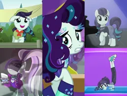 Size: 2560x1920 | Tagged: safe, alternate version, derpibooru import, edit, edited screencap, editor:itsmgh1203, screencap, coloratura, earth pony, pony, epic fails (equestria girls), eqg summertime shorts, equestria girls, season 5, the mane attraction, clothes, countess coloratura, female, filly, filly coloratura, floppy ears, foal, image, jpeg, mare, musical instrument, open mouth, open smile, pants, piano, shoes, singing, smiling, sneakers, solo, the magic inside, the spectacle, yoga, yoga pants