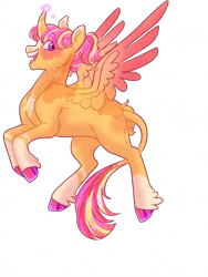 Size: 1620x2160 | Tagged: safe, artist:cactiflowers, derpibooru import, oc, oc:summer sunrise, alicorn, pony, female, image, mare, offspring, parent:sunburst, parent:twilight sparkle, parents:twiburst, png, simple background, solo, transparent background