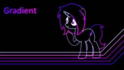 Size: 1920x1080 | Tagged: safe, artist:blacksmile, artist:equestrian_pony, derpibooru import, oc, oc:gradient, unofficial characters only, pony, unicorn, image, png, solo