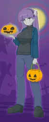 Size: 1668x4071 | Tagged: safe, artist:batipin, derpibooru import, maud pie, human, equestria girls, breasts, busty maud pie, clothes, costume, frankenstein's monster, halloween, halloween costume, holiday, image, png