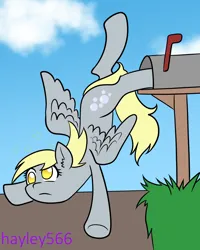Size: 1606x2006 | Tagged: safe, artist:hayley566, derpibooru import, derpy hooves, pony, female, image, mailbox, png, solo