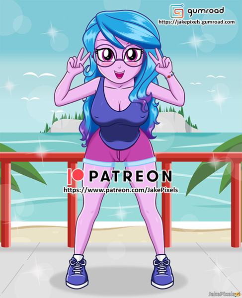 Size: 609x750 | Tagged: suggestive, artist:jakepixels, derpibooru import, izzy moonbow, human, equestria girls, g5, my little pony: a new generation, actress, adorasexy, beach, beautiful, beautisexy, big breasts, blushing, bracelet, breasts, busty izzy moonbow, clothes, cute, cute face, cute pose, erect nipples, exclusive, fence, glasses, gumroad, gumroad logo, happy, humanized, image, izzybetes, jewelry, kimiko glenn, looking at you, ocean, open mouth, open smile, palm tree, patreon, patreon logo, photo, png, pose, purple eyes, sexy, shirt, shoes, shorts, smiling, smiling at you, sneakers, stupid sexy izzy moonbow, tanktop, tree, water