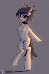 Size: 4000x6000 | Tagged: safe, artist:kainy, derpibooru import, oc, oc:kainy, bat pony, hybrid, semi-anthro, image, looking at you, png, smiling, smiling at you