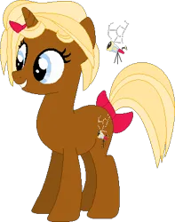 Size: 322x408 | Tagged: safe, artist:selenaede, artist:victorfazbear, derpibooru import, ponified, pony, unicorn, barely pony related, base used, bow, crossover, cutie mark, dot starlight, hair bow, image, lalaloopsy, png, simple background, smiling, tail, tail bow, telescope, transparent background
