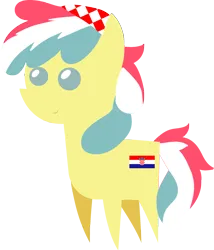 Size: 1697x1982 | Tagged: safe, artist:archooves, derpibooru import, oc, ponified, earth pony, pony, croatia, image, nation ponies, png, pointy ponies, simple background, solo, transparent background