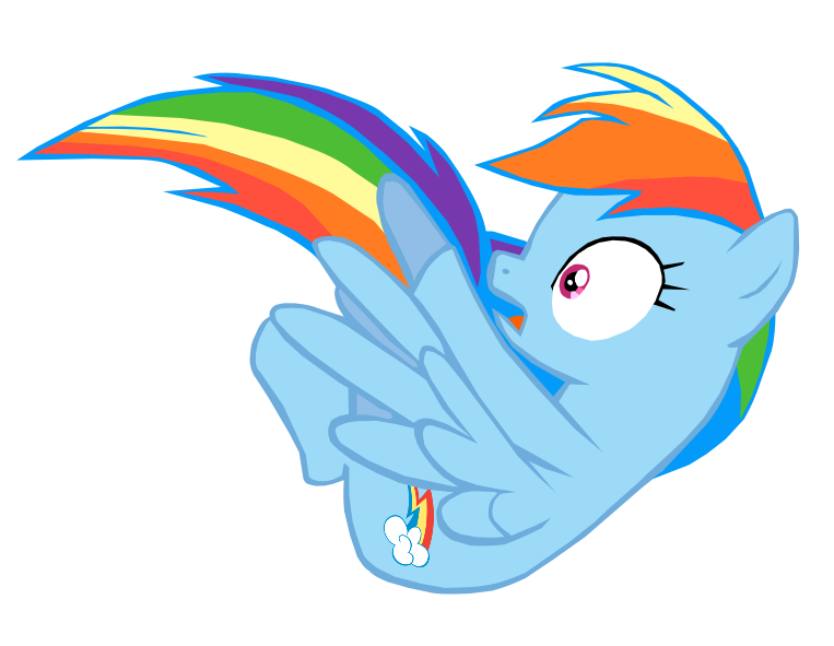 Size: 763x591 | Tagged: safe, artist:benpictures1, derpibooru import, rainbow dash, pegasus, pony, shadow play, cute, dashabetes, falling, female, image, inkscape, mare, png, simple background, solo, transparent background, vector