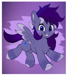 Size: 1480x1650 | Tagged: safe, artist:joaothejohn, derpibooru import, oc, oc:night flicker, pegasus, pony, commission, cute, flying, hooves, image, looking at you, pegasus oc, png, simple background, wings