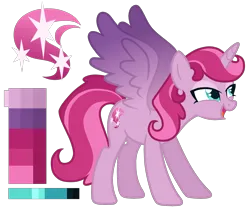 Size: 1900x1578 | Tagged: safe, artist:monochrome-sunsets, derpibooru import, oc, alicorn, pony, female, image, magical lesbian spawn, mare, offspring, parent:princess cadance, parent:tempest shadow, parents:tempestdance, png, simple background, solo, transparent background