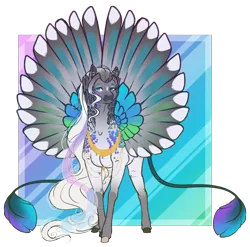 Size: 2452x2424 | Tagged: safe, artist:oneiria-fylakas, derpibooru import, oc, oc:jarita, pegasus, pony, colored wings, female, image, mare, multicolored wings, png, solo, wings