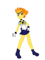 Size: 3024x4032 | Tagged: safe, artist:rollyagami02, derpibooru import, spitfire, equestria girls, clothes, clothes swap, cosplay, costume, image, pixiv, png, sailor moon, sailor uranus, simple background, solo, transparent background