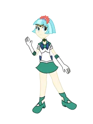 Size: 3024x4032 | Tagged: safe, artist:rollyagami02, derpibooru import, coco pommel, equestria girls, clothes, clothes swap, cosplay, costume, image, pixiv, png, sailor moon, sailor neptune, simple background, solo, transparent background