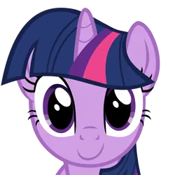 Size: 5000x5000 | Tagged: safe, artist:age3rcm, banned from derpibooru, edit, twilight sparkle, pony, unicorn, bust, female, image, inverted mouth, looking at you, mare, mare stare, png, portrait, simple background, smiling, solo, transparent background, unicorn twilight