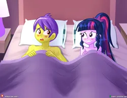 Size: 4000x3090 | Tagged: suggestive, artist:dieart77, derpibooru import, comet tail, sci-twi, twilight sparkle, equestria girls, aftersex, blushing, cometlight, female, image, jpeg, male, shipping, straight
