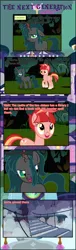 Size: 1538x5065 | Tagged: safe, artist:shootingstarsentry, derpibooru import, oc, oc:nightshade (digimonlover101), oc:star curve, changepony, hybrid, pony, unicorn, comic:the next generation, female, image, interspecies offspring, mare, offspring, parent:queen chrysalis, parent:shining armor, parent:starlight glimmer, parent:sunburst, parents:shining chrysalis, parents:starburst, png