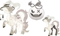 Size: 1280x779 | Tagged: safe, artist:velnyx, derpibooru import, oc, oc:pumpkin, earth pony, pony, clothes, female, hat, image, mare, png, ref, simple background, socks, solo, transparent background