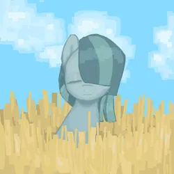 Size: 894x894 | Tagged: safe, artist:d7unlimited, derpibooru import, marble pie, pony, female, field, image, jpeg, mare, solo