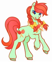 Size: 1696x2000 | Tagged: safe, artist:nurse_rotten, derpibooru import, candy apples, pony, g2, apple family member, g4, g4 to g2, generation leap, image, jpeg, solo