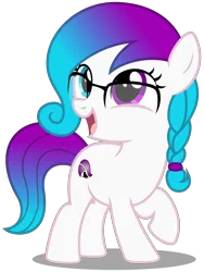 Size: 2550x3400 | Tagged: safe, alternate version, artist:strategypony, derpibooru import, oc, oc:aurora starling, unofficial characters only, earth pony, pony, braid, cute, earth pony oc, female, filly, foal, glasses, gradient mane, gradient tail, image, looking up, png, simple background, tail, transparent background