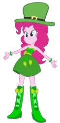 Size: 1024x2100 | Tagged: safe, artist:fireluigi29, derpibooru import, pinkie pie, equestria girls, boots, clothes, hat, high heel boots, image, png, shirt, shoes, simple background, skirt, solo, transparent background