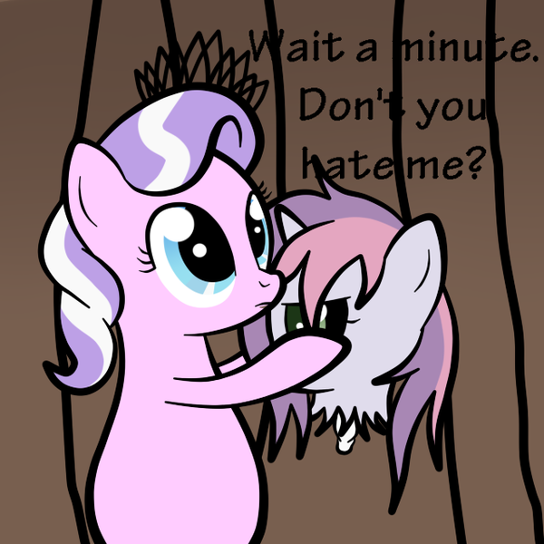 Size: 640x640 | Tagged: safe, artist:go-ask-sweetie-belle, derpibooru import, earth pony, pony, undead, unicorn, zombie, decapitated, disembodied head, fat, female, filly, foal, image, png, severed head