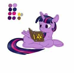 Size: 2048x2048 | Tagged: safe, artist:psychodikdik, derpibooru import, twilight sparkle, twilight sparkle (alicorn), alicorn, pony, book, image, jpeg, reading, simple background, solo, white background