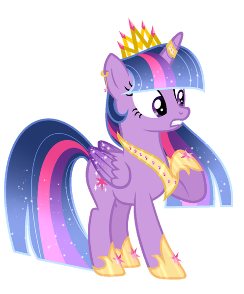 Size: 600x725 | Tagged: safe, artist:existencecosmos188, artist:raini-bases, derpibooru import, twilight sparkle, twilight sparkle (alicorn), alicorn, pony, base used, colored wings, crown, ear piercing, earring, ethereal mane, female, gradient wings, hoof shoes, horn, horn ring, image, jewelry, mare, older, older twilight, piercing, png, regalia, ring, simple background, solo, sparkly wings, transparent background, wings