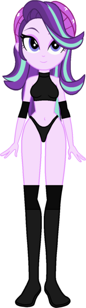 Size: 434x1542 | Tagged: suggestive, artist:invisibleink, artist:xjkenny, derpibooru import, starlight glimmer, equestria girls, beanie, belly button, breasts, clothes, elbow pads, female, hat, image, knee pads, png, shoes, simple background, solo, solo female, sports, sports bra, sports panties, transparent background, vector, wrestler, wrestling