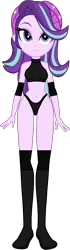 Size: 434x1542 | Tagged: suggestive, artist:invisibleink, artist:xjkenny, derpibooru import, starlight glimmer, equestria girls, beanie, belly button, breasts, clothes, elbow pads, female, hat, image, knee pads, png, shoes, simple background, solo, solo female, sports, sports bra, sports panties, transparent background, vector, wrestler, wrestling