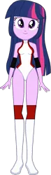 Size: 445x1514 | Tagged: suggestive, artist:invisibleink, artist:xjkenny, derpibooru import, twilight sparkle, equestria girls, breasts, clothes, elbow pads, female, image, knee pads, leotard, png, shoes, simple background, solo, solo female, sports, transparent background, vector, wrestler, wrestling