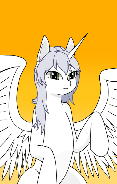 Size: 1600x2500 | Tagged: safe, derpibooru import, oc, oc:κασσάνδρα, alicorn, pony, alicorn oc, horn, image, png, wings