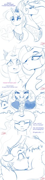 Size: 1280x5120 | Tagged: safe, artist:thelunarmoon, derpibooru import, princess celestia, princess luna, pony, comic, image, jpeg, sketch