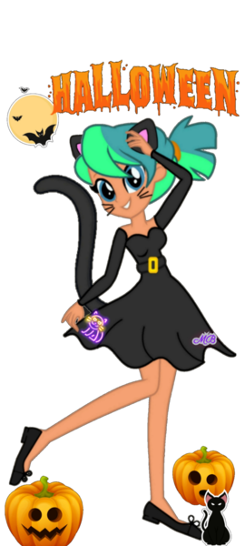 Size: 1106x2459 | Tagged: safe, artist:mapleb, derpibooru import, oc, oc:baja blast, unofficial characters only, cat, human, belt, cat ears, clothes, commission, costume, face paint, female, flats, grin, halloween, halloween costume, holiday, humanized, humanized oc, image, jack-o-lantern, png, pumpkin, shirt, shoes, simple background, skirt, smiling, solo, transparent background