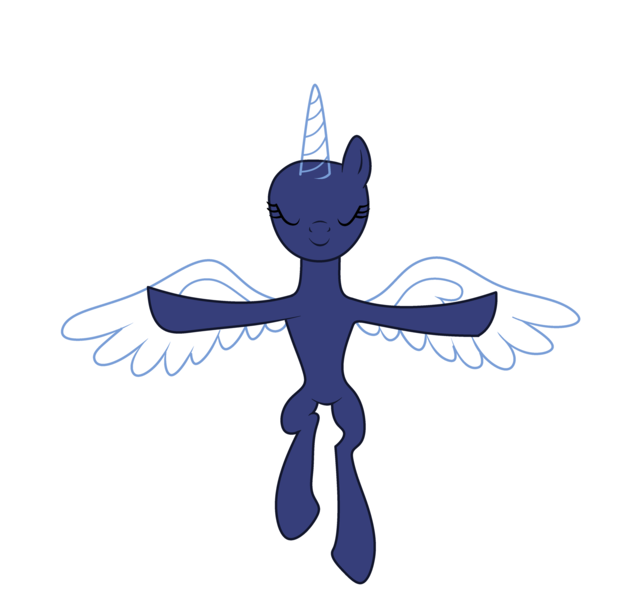 Size: 4264x4016 | Tagged: safe, artist:existencecosmos188, derpibooru import, oc, unofficial characters only, alicorn, pony, alicorn oc, base, eyelashes, eyes closed, female, horn, image, mare, png, simple background, slim, solo, spread wings, transparent background, wings