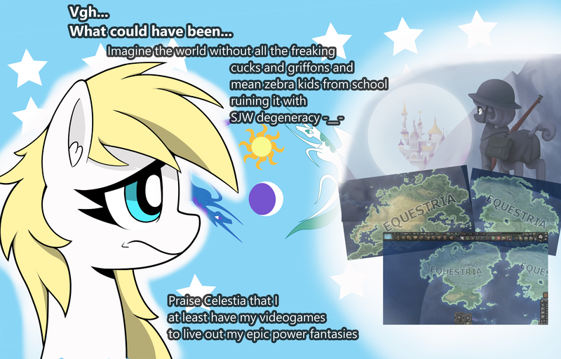 Size: 2404x1540 | Tagged: artist needed, safe, derpibooru import, oc, oc:aryanne, equestria at war mod, image, meme, png, ponified meme