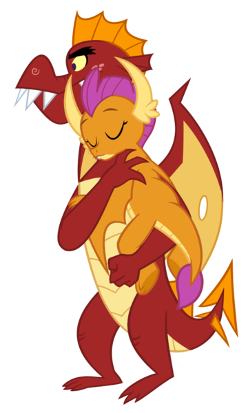 Size: 600x1000 | Tagged: safe, artist:queencold, derpibooru import, garble, smolder, dragon, brother and sister, carrying, cute, dragoness, duo, eyes closed, female, image, male, png, siblings, sleeping, smolderbetes