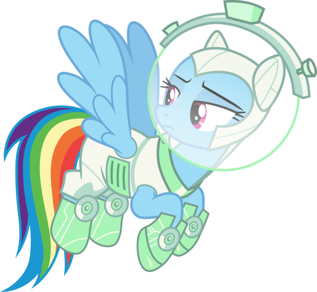 Size: 3265x3000 | Tagged: safe, artist:cloudyglow, derpibooru import, rainbow dash, scare master, .ai available, astrodash, clothes, costume, image, png, solo, vector