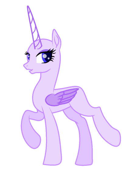 Size: 830x1114 | Tagged: safe, artist:existencecosmos188, derpibooru import, oc, unofficial characters only, alicorn, pony, alicorn oc, bald, base, eyelashes, female, horn, image, mare, png, raised hoof, simple background, smiling, solo, transparent background, wings