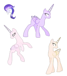 Size: 3314x3761 | Tagged: safe, artist:existencecosmos188, derpibooru import, oc, unofficial characters only, alicorn, pony, alicorn oc, bald, base, eyelashes, female, horn, image, looking back, mare, png, rearing, simple background, transparent background, wings