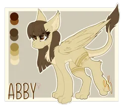 Size: 1847x1609 | Tagged: safe, artist:ezzerie, derpibooru import, oc, oc:abby, cat, sphinx, image, png, reference sheet, solo, wings