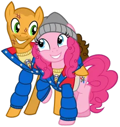 Size: 2850x3000 | Tagged: safe, artist:cheezedoodle96, derpibooru import, cheese sandwich, pinkie pie, ponified, earth pony, pony, mlp fim's twelfth anniversary, .svg available, bruised, championship belt, cheesepie, christmas, christmas lights, clothes, coat, costume, eye contact, female, hat, holiday, hulk hogan, image, injured, jacket, jim hopper, joyce byers, looking at each other, looking at someone, male, mare, nightmare night costume, png, raised hoof, shaved head, shipping, shirt, side hug, simple background, smiling, stallion, straight, stranger things, stubble, t-shirt, toque, transparent background, vector