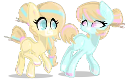 Size: 3200x2000 | Tagged: safe, artist:thecreativerey, derpibooru import, oc, unofficial characters only, earth pony, pony, duo, earth pony oc, eyelashes, female, image, mare, png, simple background, transparent background