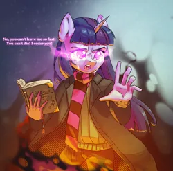 Size: 2837x2806 | Tagged: safe, artist:haku nichiya, derpibooru import, twilight sparkle, alicorn, anthro, crying, image, magic, necromancer, necromancy, png, solo, teary eyes