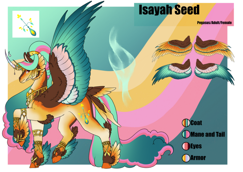 Size: 1920x1358 | Tagged: safe, artist:oneiria-fylakas, derpibooru import, oc, oc:isayah seed, alicorn, pony, colored wings, feathered fetlocks, female, image, mare, multicolored wings, png, reference sheet, solo, tail, tail feathers, wings