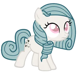 Size: 578x546 | Tagged: safe, artist:lillyleaf101, derpibooru import, baby bridesmaid, pony, female, filly, foal, g1, g1 to g4, g4, generation leap, image, png, simple background, solo, transparent background