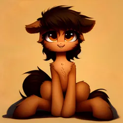 Size: 1024x1024 | Tagged: safe, derpibooru import, editor:paracompact, machine learning generated, purplesmart.ai, stable diffusion, oc, unofficial characters only, earth pony, pony, cute, ear fluff, female, image, mare, png, sitting